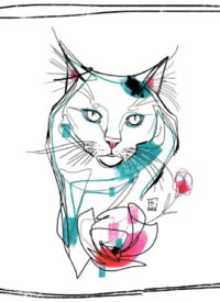 23款创意的线条速写纹身手稿图片