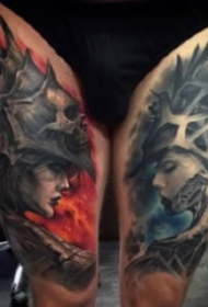 3d逼真的9张欧美写实纹身图案