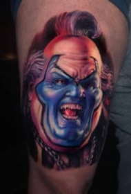 恐怖电影的人物肖像纹身图片
