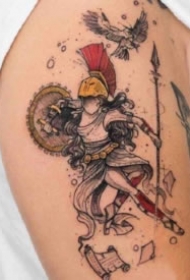 卡通小女生纹身 18张成套的唯美插画小女生纹身图片