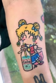 一组小卡通刺青图片9张