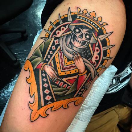 18款oldschool的彩色纹身图案欣赏