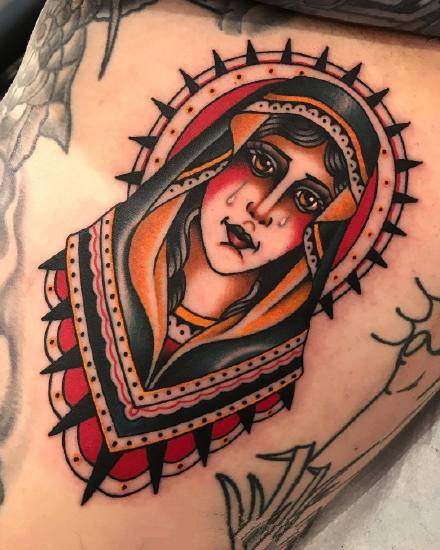 18款oldschool的彩色纹身图案欣赏