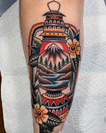 18款oldschool的彩色纹身图案欣赏