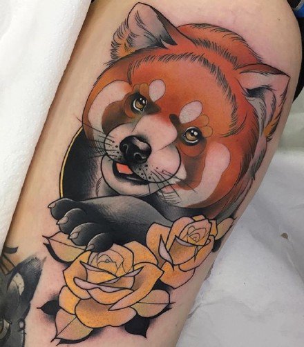 school动物纹身 15张newschool风格的动物图片纹身