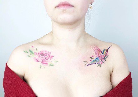 适合女孩子的小清新植物系小花卉纹身图片