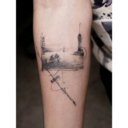 18款水墨风格的纹身刺青图片赏析