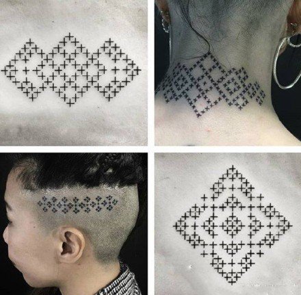 9张几何阵列规律图形符号纹身图片