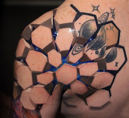 9款超逼真级的3D立体纹身图案作品