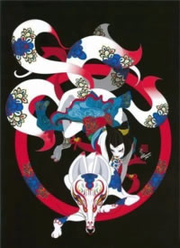 13款关于九尾狐的纹身素材手稿图片赏析