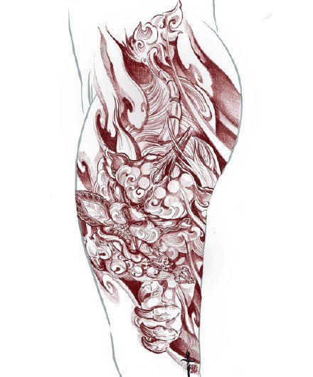 34款传统素材的纹身效果图参考欣赏