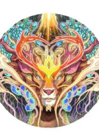 一组传统彩色的圈圈图纹身素材图片赏析