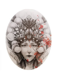 一组艺妓花旦的纹身手稿图片