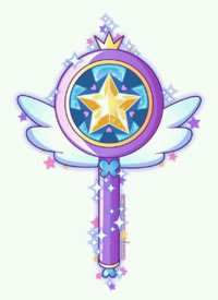 一组小仙女的魔法棒纹身素材图片