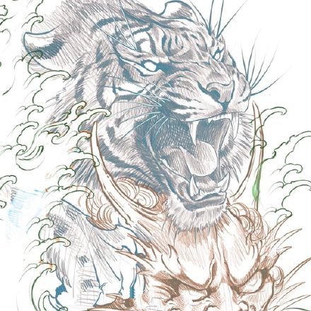 36款传统等纹身风格的线稿图片赏析