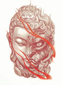 36款传统等纹身风格的线稿图片赏析