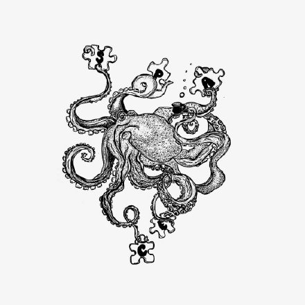 45款创意黑灰小图的纹身手稿图片