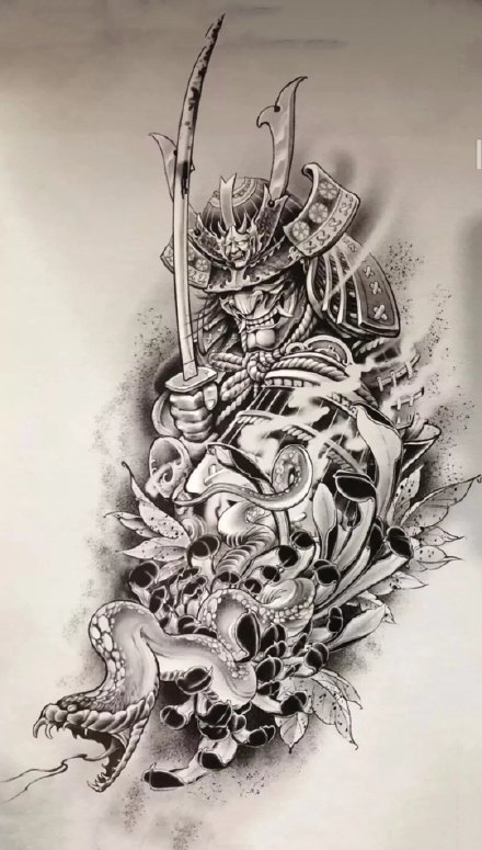 传统风格的33款纹身手稿图片赏析