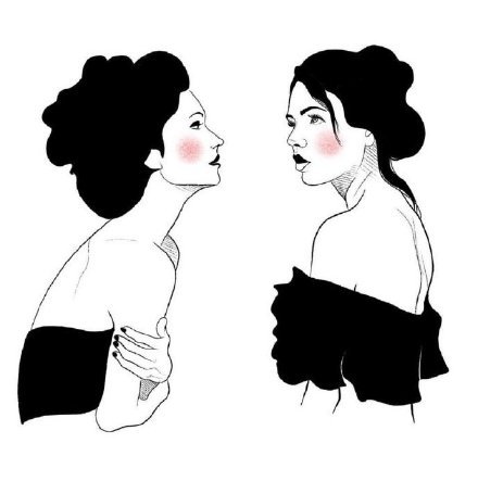 36款暗黑灰女郎主题的纹身手稿图片