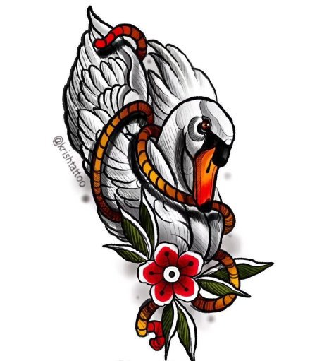 36款newschool的彩色纹身手稿图片赏析