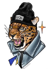 36款newschool的彩色纹身手稿图片赏析