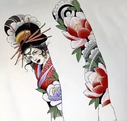 15款花臂的包臂手稿效果图片赏析