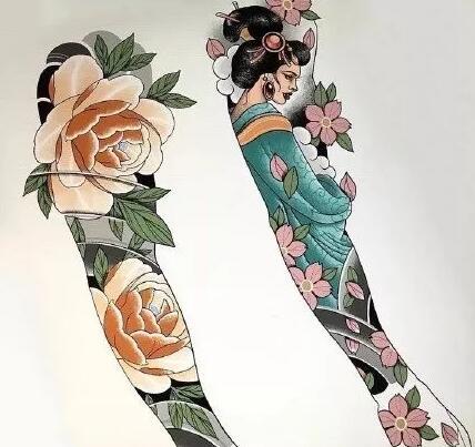 15款花臂的包臂手稿效果图片赏析