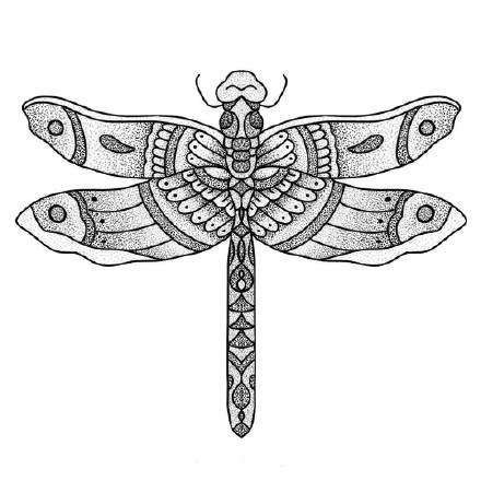 35款创意的黑灰色纹身手稿设计图片