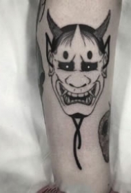 9款创意个性风格的黑灰般若纹身图案