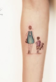 小清新的一组小臂简约纹身图案