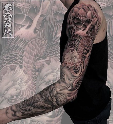 传统花臂纹身：18款传统的花臂纹身作品图案