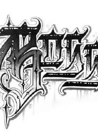 漂亮的9款花体字纹身设计手稿素材参考