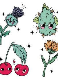 9组小清新的植物系列纹身手稿图片