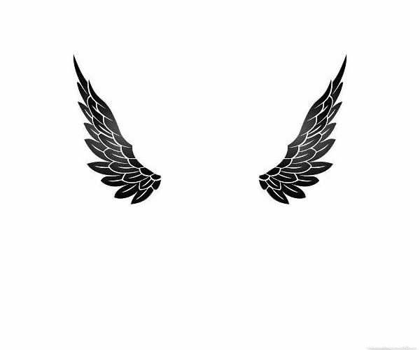 36款双翅膀主题的纹身手稿图片