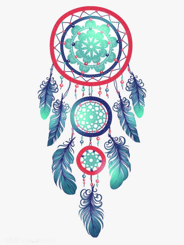 35款唯美的捕梦网纹身手稿素材图片