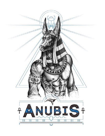 15款古埃及死神阿努比斯纹身手稿图案