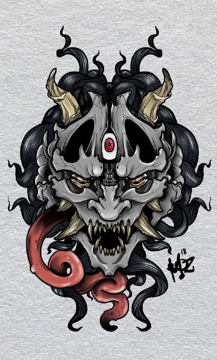 34款漂亮的传统般若纹身手稿图片