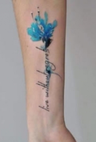 蓝色纹身 一组9张蓝色水墨创意纹身图片缩略频道推荐图