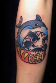 达摩蛋纹身：有趣的9张达摩蛋纹身作品图案缩略频道推荐图