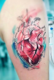 唯美的一组水彩系列小清新纹身图片