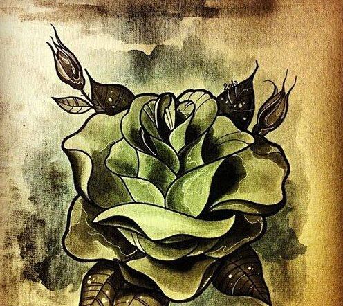 炫丽玫瑰手稿素材