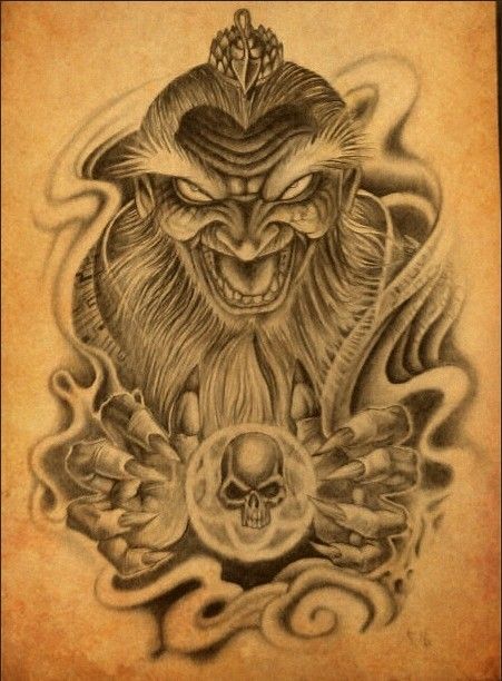 神魔鬼怪刺青图案