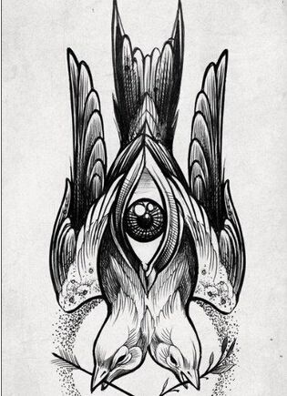 艺术抽象纹身素材