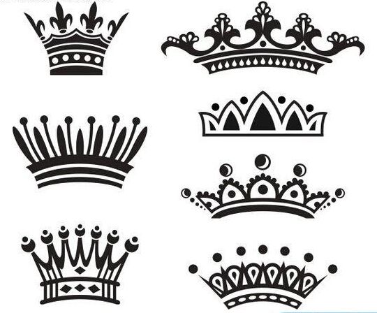 皇冠图腾系列纹身素材