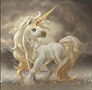 唯美时尚独角兽纹身素材