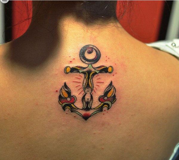 个性船锚纹身素材