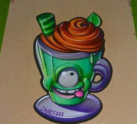 搞怪冰淇淋纹身素材