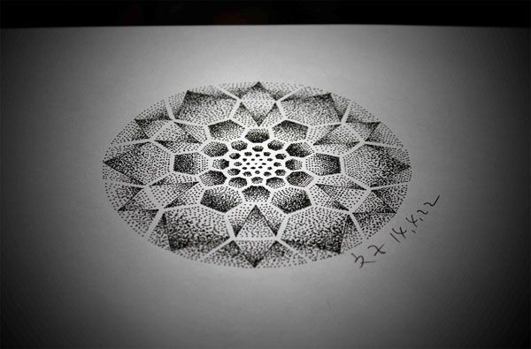 点刺风格艺术刺青纹身