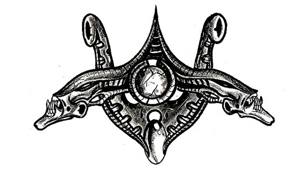 异形图腾纹身手稿