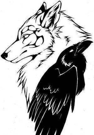 个性纹身素材狼图腾纹身图案